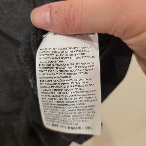 Arcteryx Tolu Top SS Womens Large Charcoal Grey Heather Technical Shirt Outdoors - Picture 7 of 11